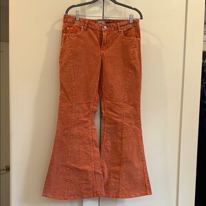 BDG Orange Flared Corduroy Pants